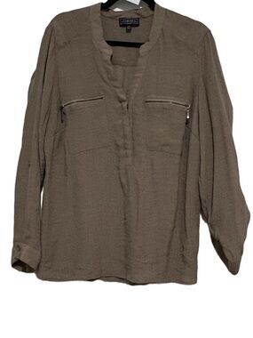 Elementz Taupe Lightweight Blouse